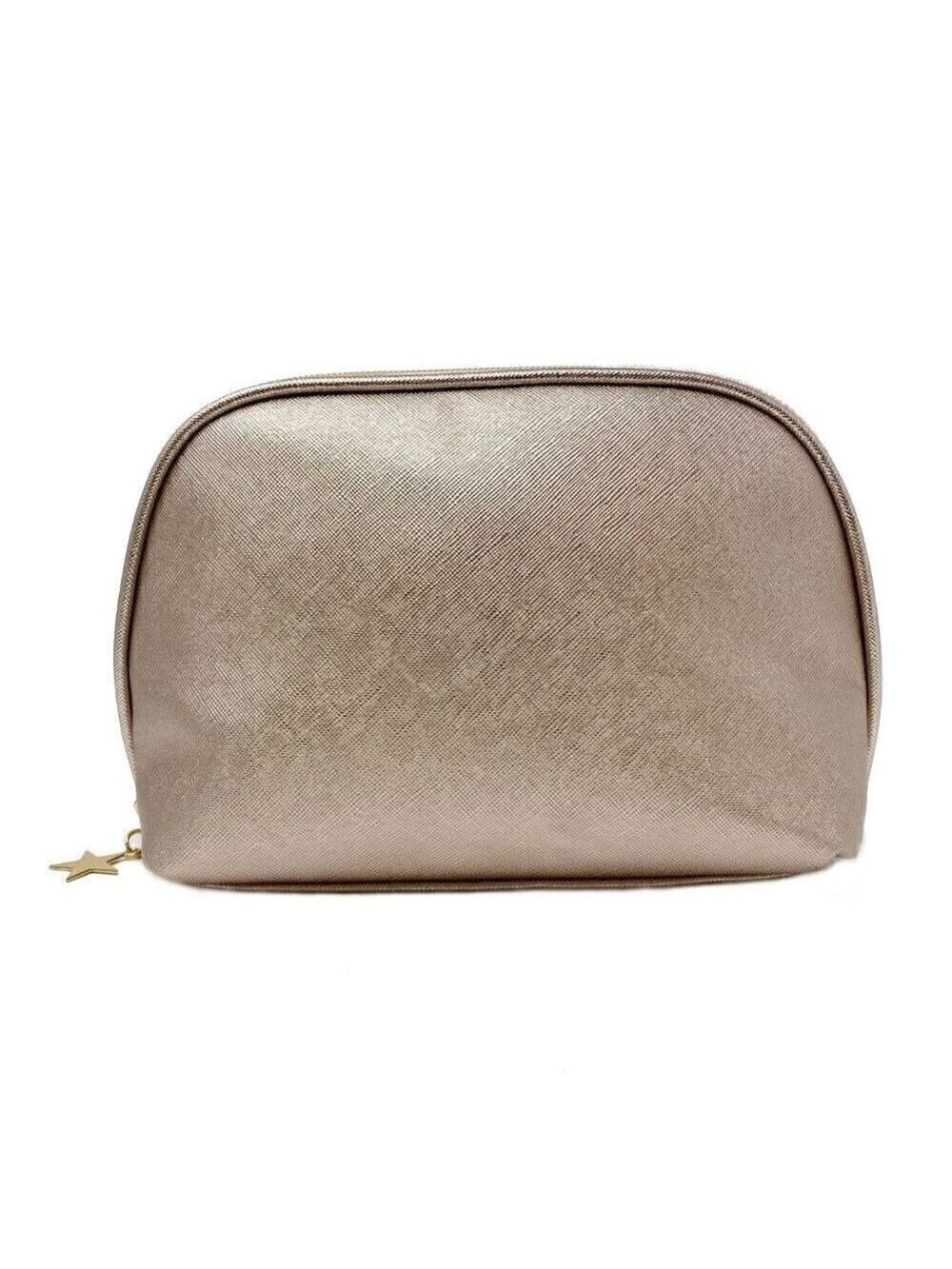 Shimmery  Rose Gold cosmetic bag